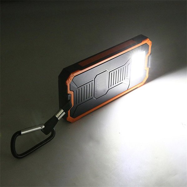 20000mAh長方形LED燈太陽能行動電源