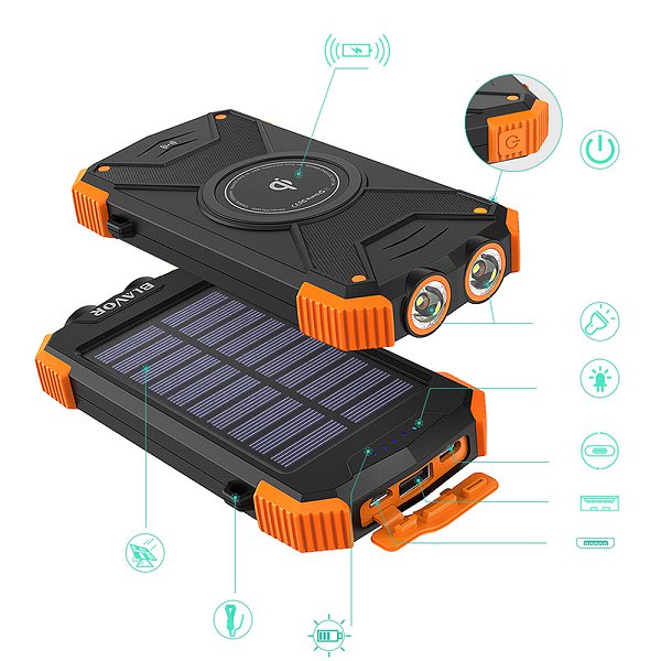 Qi無線充電行動電源