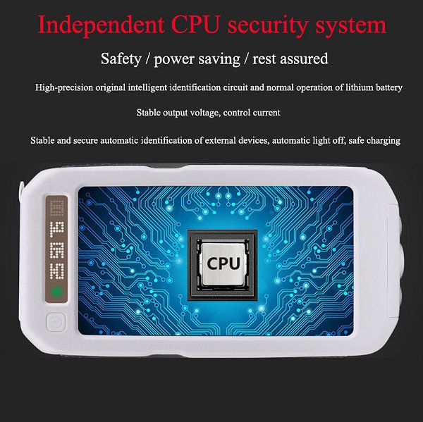 雙LED燈螢幕顯示太陽能行動電源