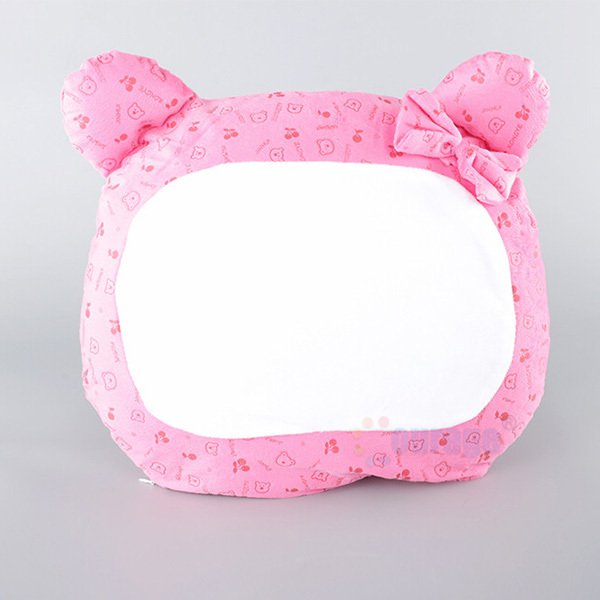 熊頭形狀絲絨抱枕