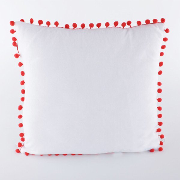 絨球邊緣抱枕