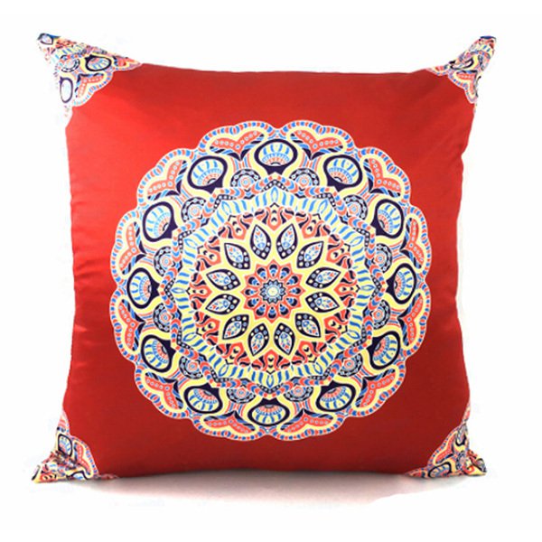 印花緞面豪華抱枕