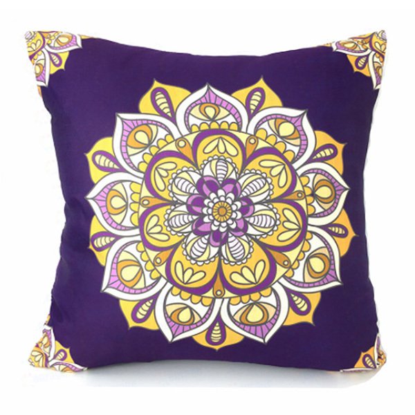 印花緞面豪華抱枕