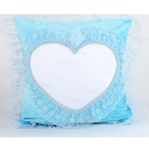 麂皮絨布蕾絲邊抱枕