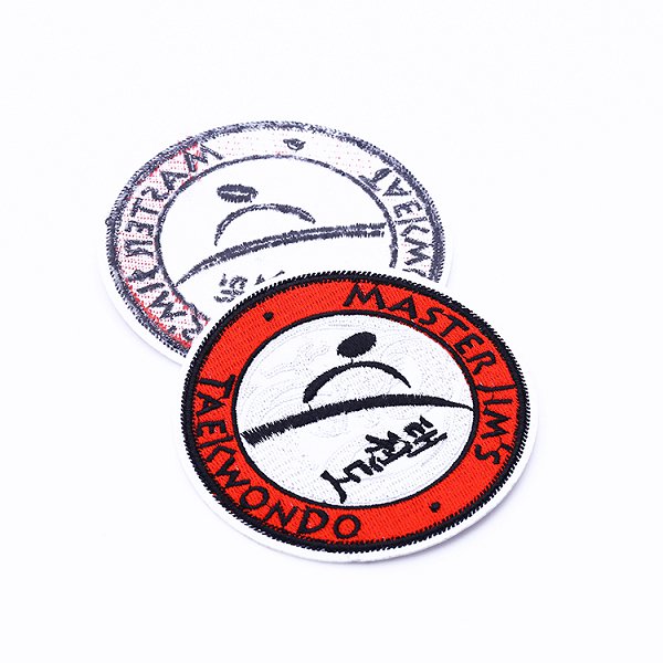 圓形徽章刺繡布貼