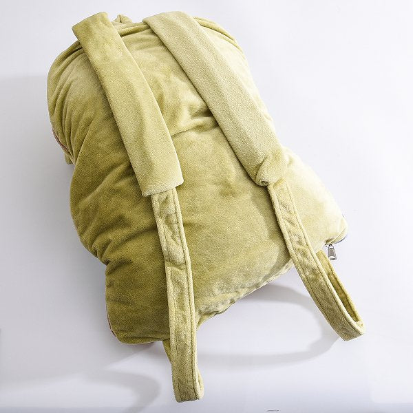 造型兩用涼被背包抱枕