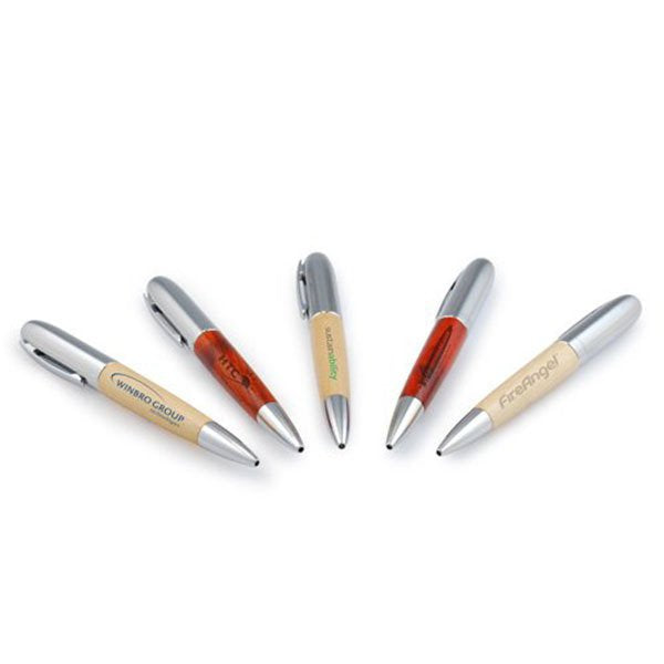 木製USB觸控筆-16G-筆筒USB