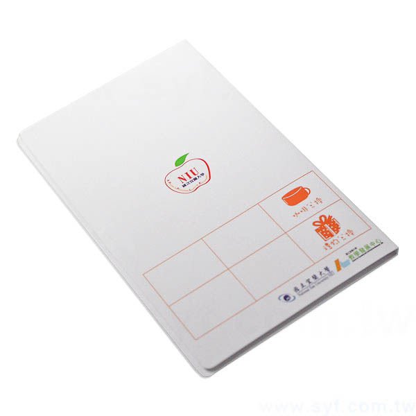 直式封卡便利貼-二合一N次貼可印刷-封面雙面彩色單面上霧膜加局部光-導圓角