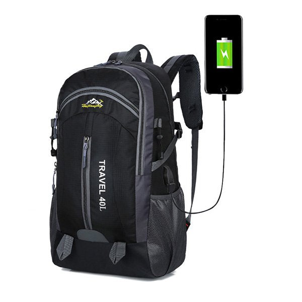 拉鍊後背包-聚酯纖維