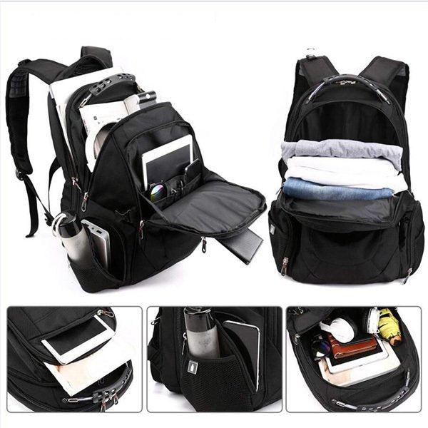 大容量拉鍊後背包