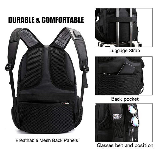 大容量拉鍊後背包