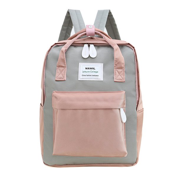 拉鍊後背包-尼龍