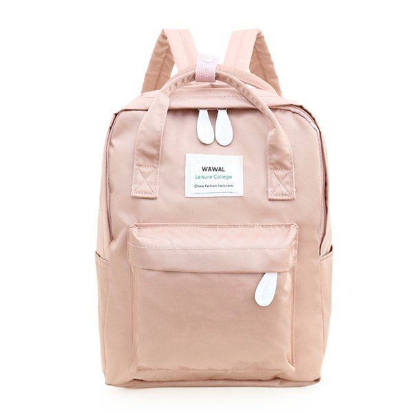 拉鍊後背包-尼龍