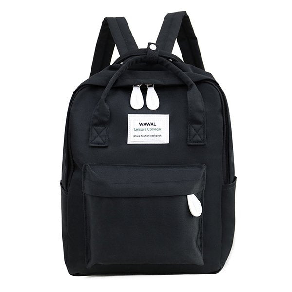 拉鍊後背包-尼龍