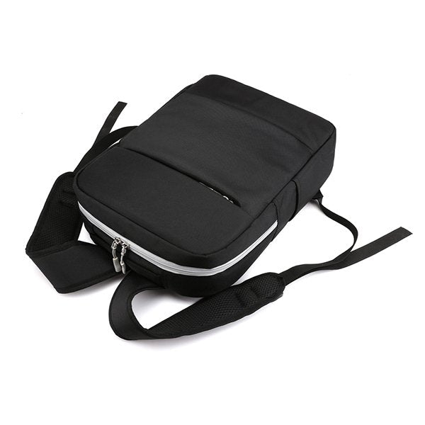 方形拉鍊後背包-聚酯纖維