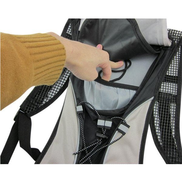 防水拉鍊後背包-尼龍