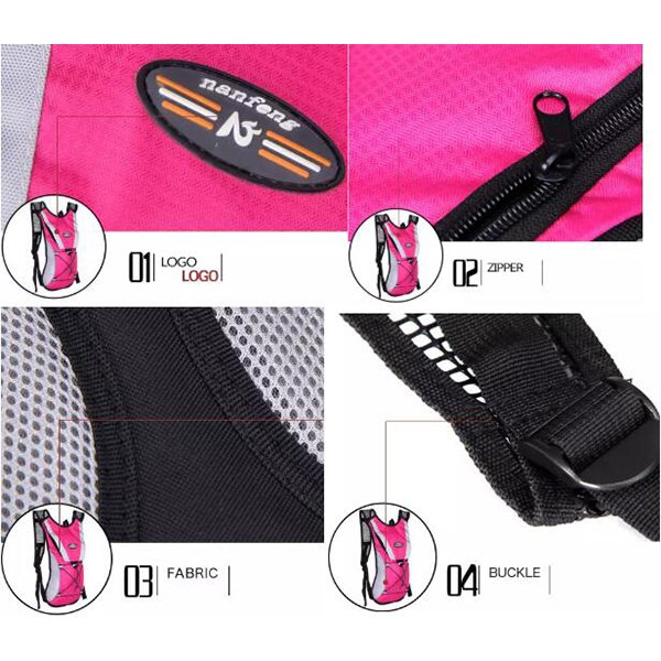 防水拉鍊後背包-尼龍