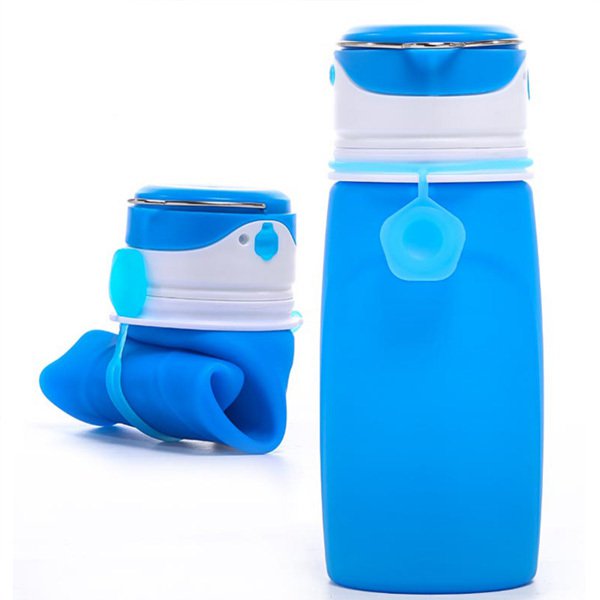 550ml-矽膠可摺疊帶燈水壺