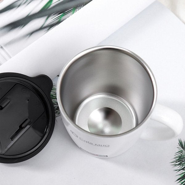 330ml-304不鏽鋼滑蓋把手保溫杯