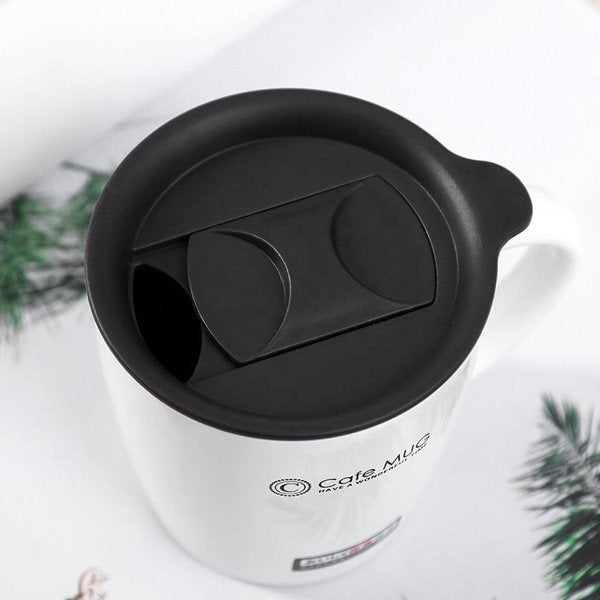 330ml-304不鏽鋼滑蓋把手保溫杯