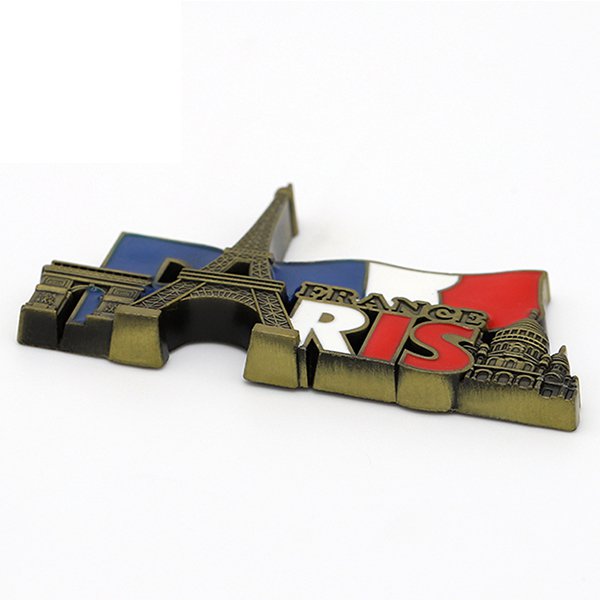 3D軟琺瑯巴黎金屬冰箱貼