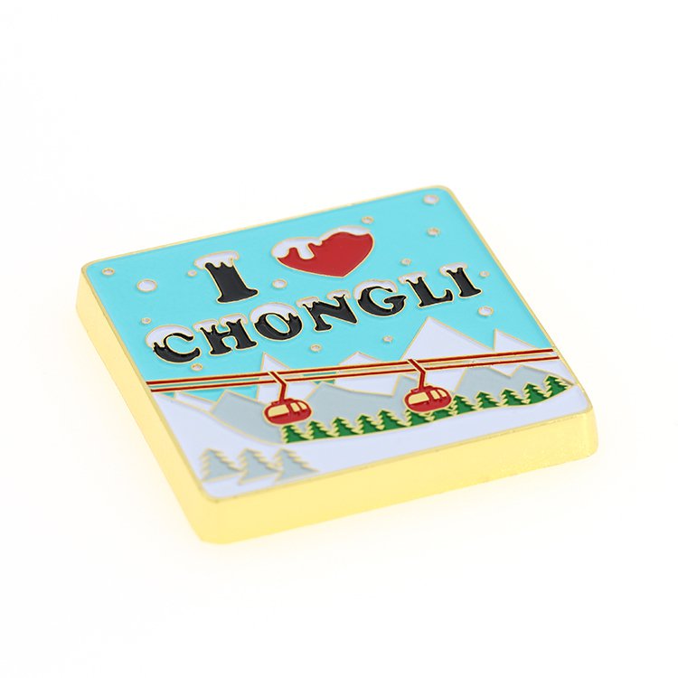 軟搪瓷城市金屬冰箱貼