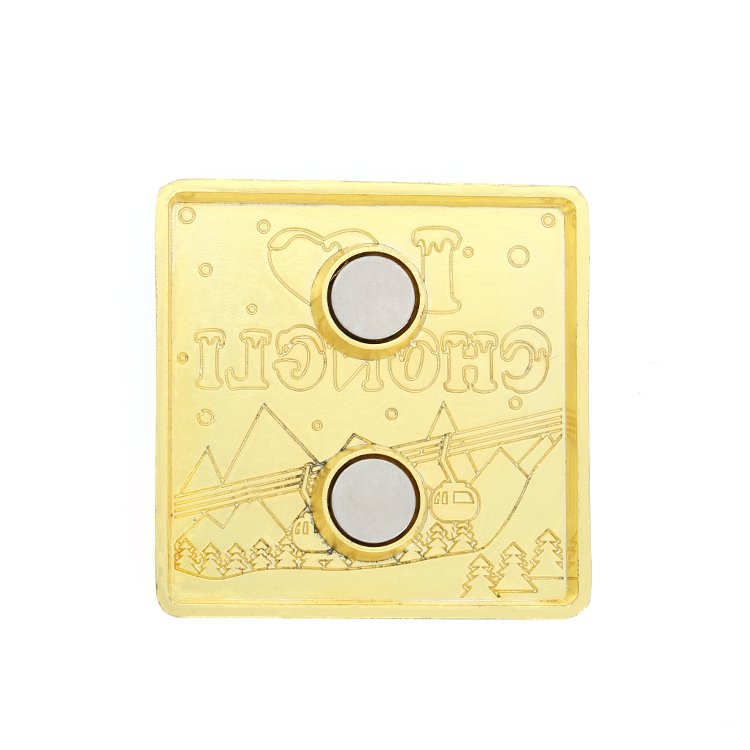 軟搪瓷城市金屬冰箱貼