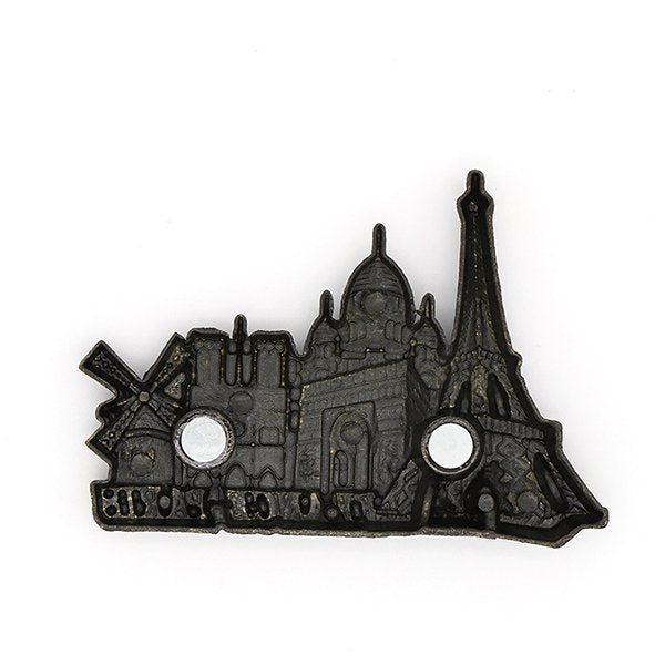 3D巴黎城市金屬冰箱貼