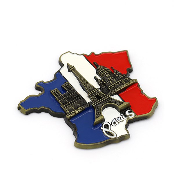 巴黎城市建築金屬冰箱貼