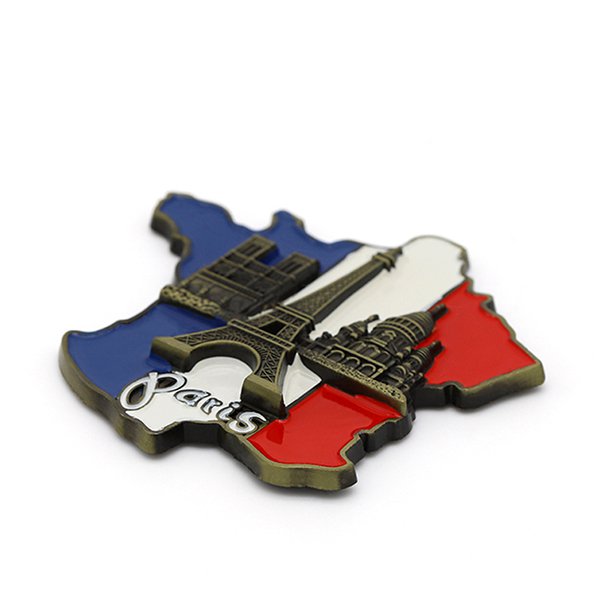 巴黎城市建築金屬冰箱貼