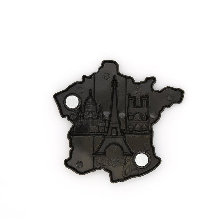 巴黎城市建築金屬冰箱貼