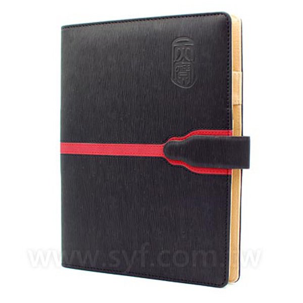 時尚撞色工商日誌-磁扣式活頁筆記本-可訂製內頁及客製化加印LOGO