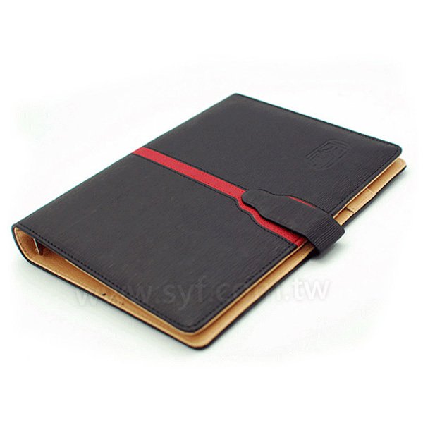 時尚撞色工商日誌-磁扣式活頁筆記本-可訂製內頁及客製化加印LOGO