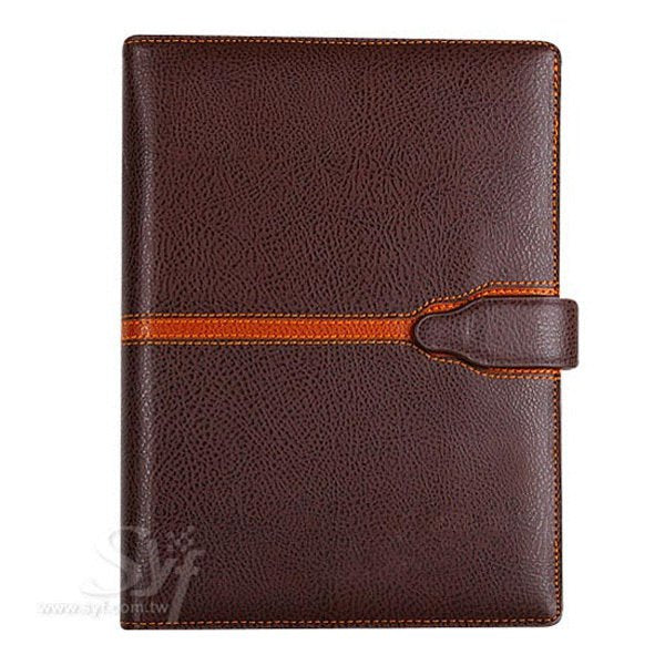 時尚撞色工商日誌-磁扣式活頁筆記本-可訂製內頁及客製化加印LOGO