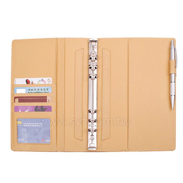 時尚撞色工商日誌-磁扣式活頁筆記本-可訂製內頁及客製化加印LOGO