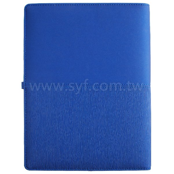 經典拼接工商日誌-按壓式方扣活頁筆記本-可訂製內頁及客製化加印LOGO