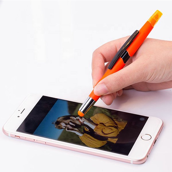 3合1按壓式觸控螢光筆