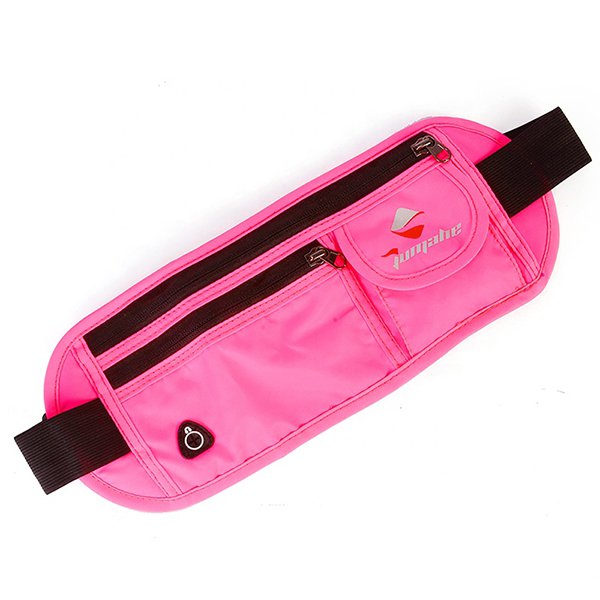 尼龍運動耳機孔腰包