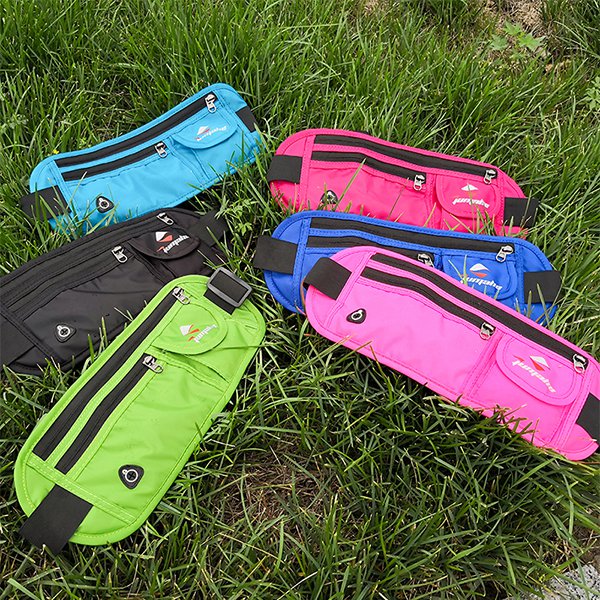 尼龍運動耳機孔腰包