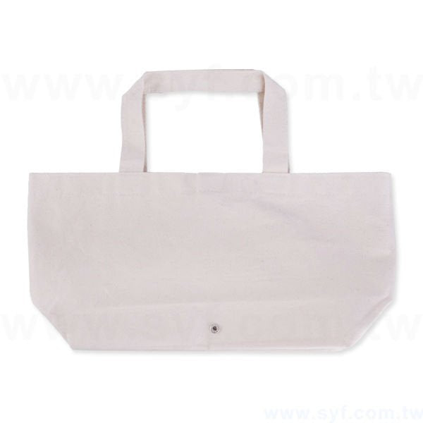單色印刷船型帆布袋-帆布材質加扣子帆布包-可加LOGO客製化印刷