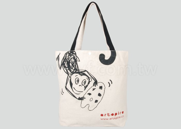 雙色印刷船型帆布袋-帆布材質帆布包-可加LOGO客製化印刷