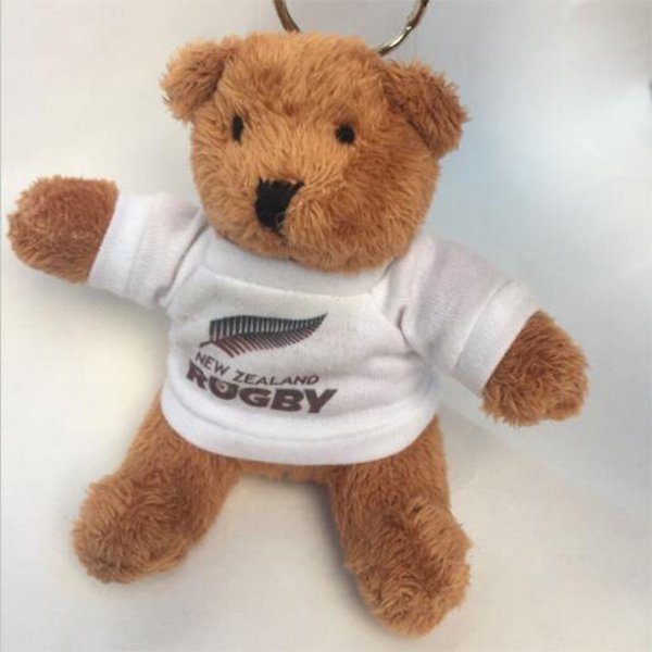 15cm填充玩具-鑰匙圈T恤泰迪熊