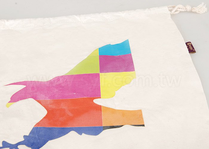 帆布束口袋-厚度8oz-尺寸W34*H38-彩色單面-可客製化印刷LOGO