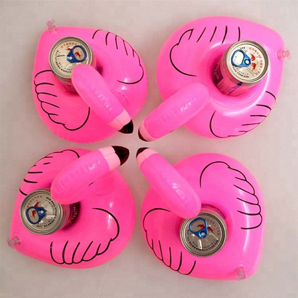 紅鶴造型充氣杯架