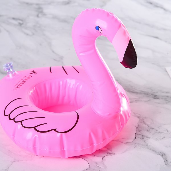 紅鶴造型充氣杯架