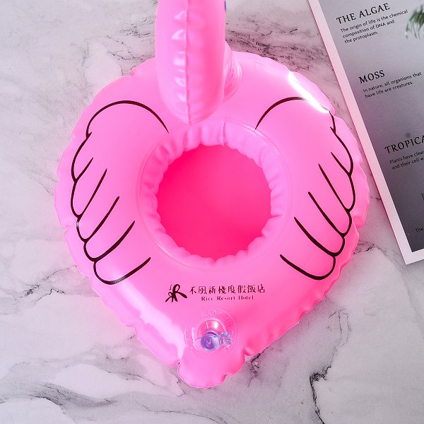 紅鶴造型充氣杯架