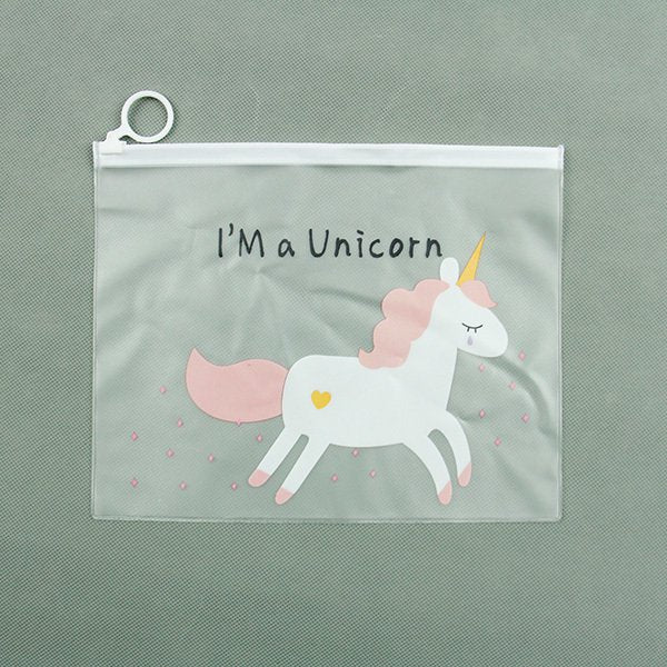 磨砂A4透明防水PVC拉鍊文件袋