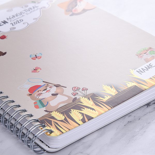 A5彩色冷燙印刷筆記本
