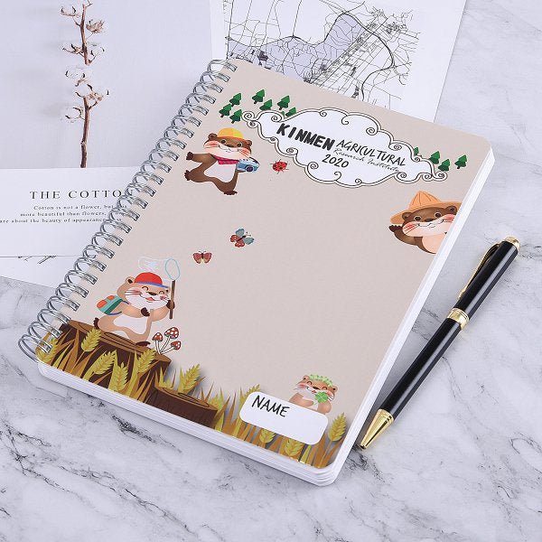 A5彩色冷燙印刷筆記本