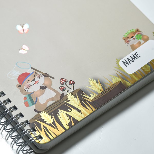 A5彩色冷燙印刷筆記本